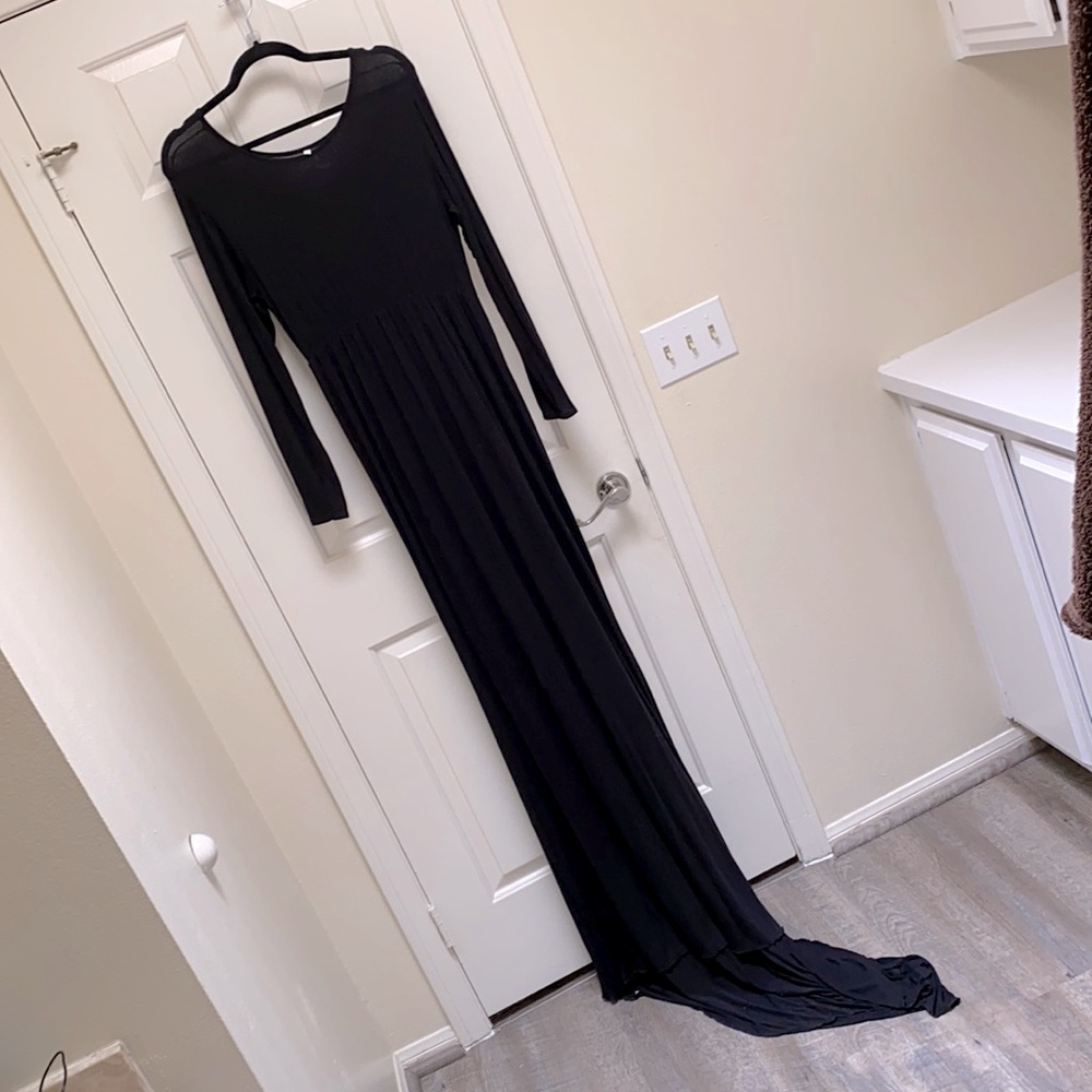 Maternity elegant fitted photography long gown